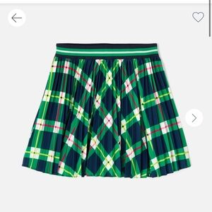 Jacadi pleated skirt & varsity jacket set